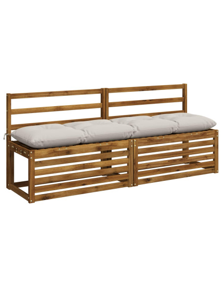 Cuscini per Panchina VIANEN 2 pz 100% Poliestere Bianco