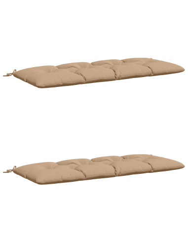 Cuscini per Panchina VIANEN 2 pz 100% Poliestere Sabbia