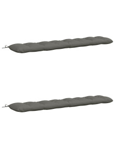 Cuscini per Panchina VIANEN 2 pz 100% Poliestere Grigio 2