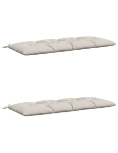 Cuscini per Panchina VIANEN 2 pz 100% Poliestere Bianco 2