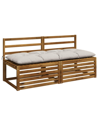 Cuscini per Panchina VIANEN 2 pz 100% Poliestere Bianco