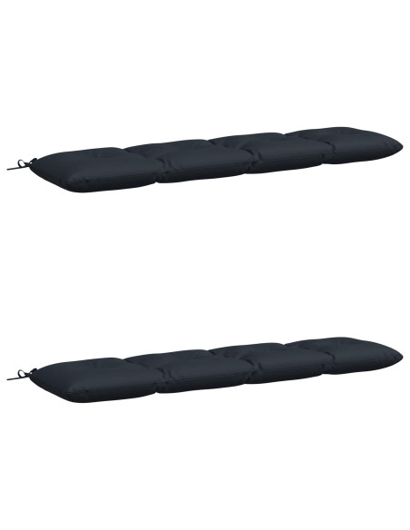 Cuscini per Panchina VIANEN 2 pz 100% Poliestere Blu Scuro
