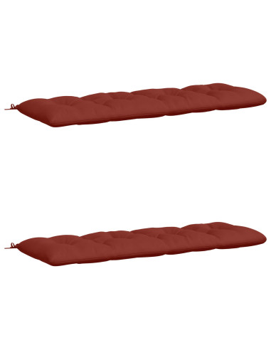 Cuscini per Panchina VIANEN 2 pz 100% Poliestere Rosso