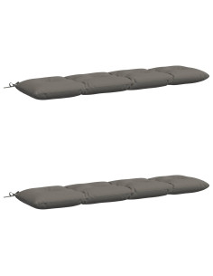 Cuscini per Panchina VIANEN 2 pz 100% Poliestere Grigio 2