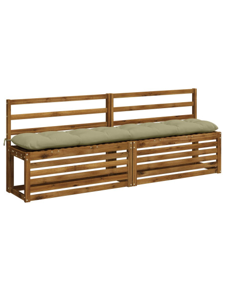 Cuscini per Panchina VIANEN 2 pz 100% Poliestere Verde chiaro