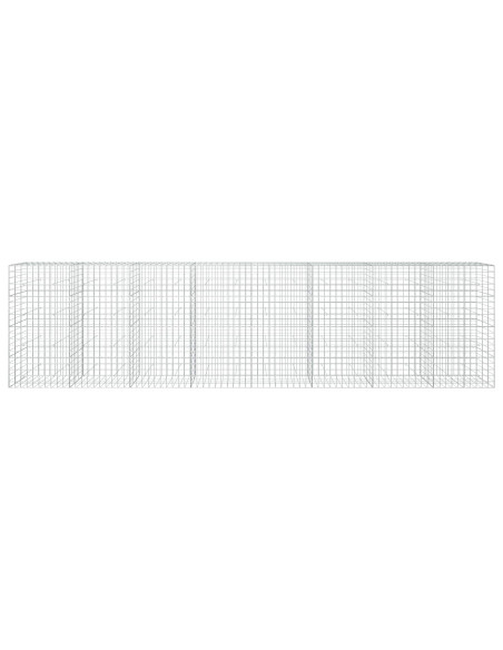 Gabione con filo da 5 mm e rete 10x10 cm 800x30x200 cm