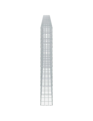 Gabione con filo da 5 mm e rete 10x10 cm 800x30x200 cm