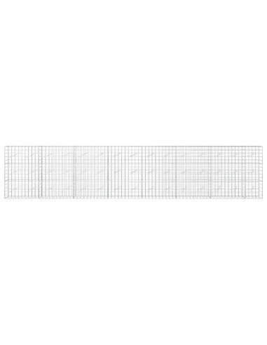 Gabione con filo da 5 mm e rete 10x10 cm 750x10x150 cm