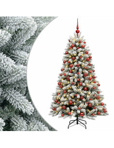 Albero di Natale Artificiale con Palline 240 cm 300 LED 2