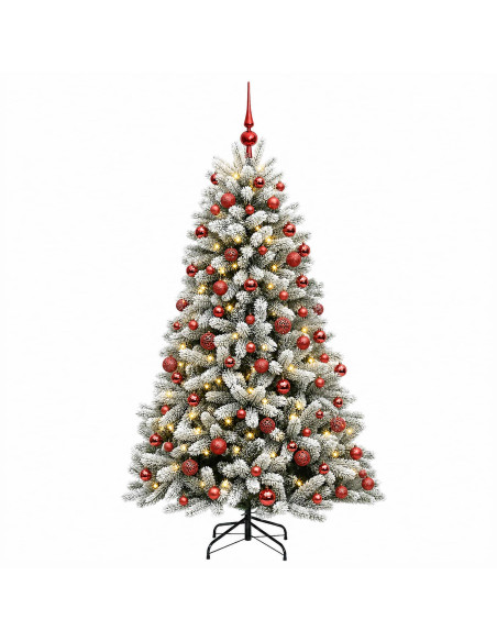 Albero di Natale Artificiale con Palline 240 cm 300 LED