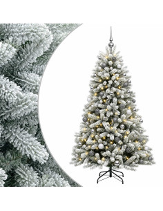 Albero di Natale Artificiale con Palline 210 cm 300 LED 2