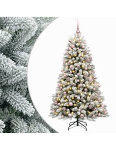 Albero di Natale Artificiale con Palline 240 cm 300 LED 2