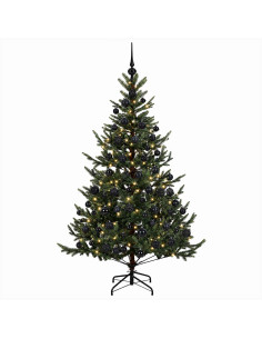 Albero di Natale artificiale con palline 240 cm 300 LED 2