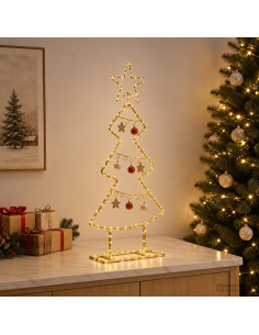 Albero di Natale in metallo con supporto KUOPIO 60 cm Acciaio