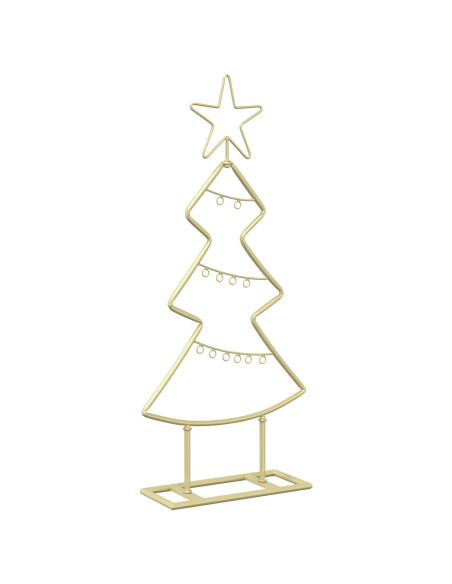 Albero di Natale in metallo con supporto KUOPIO 60 cm Acciaio