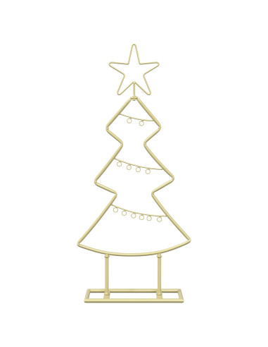Albero di Natale in metallo con supporto KUOPIO 60 cm Acciaio
