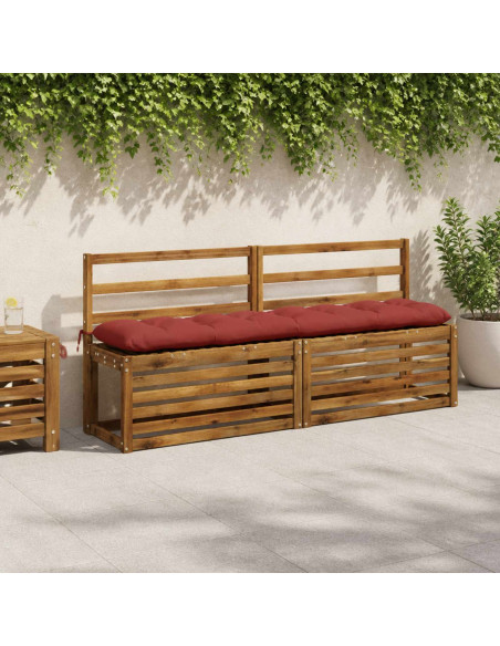 Cuscino per panchina VIANEN 100% Poliestere Rosso