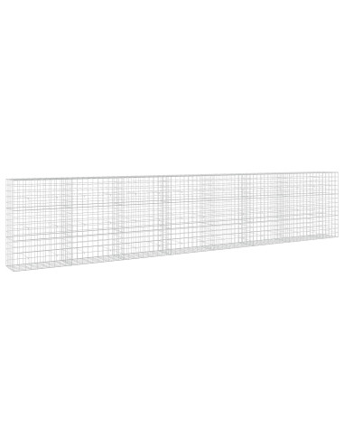 Gabione con filo da 5 mm e rete 10x10 cm 750x50x150 cm