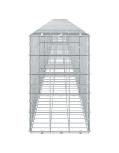 Gabione con filo da 5 mm e rete 10x10 cm 750x30x50 cm
