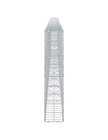 Gabione con filo da 5 mm e rete 10x10 cm 800x20x100 cm