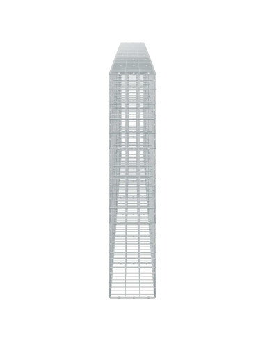 Gabione con filo da 5 mm e rete 10x10 cm 700x30x150 cm