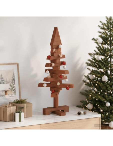 Albero di Natale in legno KOTKA 60 cm Legno Massello di Pino