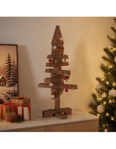 Albero di Natale in legno KOTKA 60 cm Legno Massello di Pino