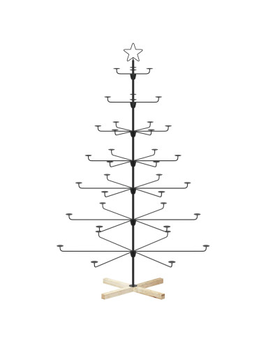 Albero di Natale in Metallo con Supporto KUOPIO 180 cm