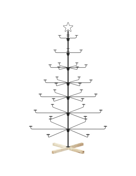 Albero di Natale in Metallo con Supporto KUOPIO 180 cm