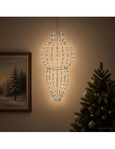 Luce a punta di Natale 320 LED Bianco freddo Diam. 40 x 75 cm