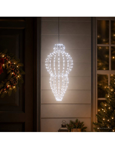 Luce a punta di Natale 320 LED Bianco freddo Diam. 40 x 75 cm