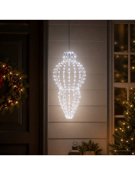 Luce a punta di Natale 320 LED Bianco freddo Diam. 40 x 75 cm