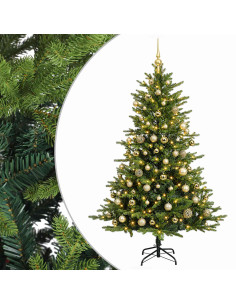 Albero di Natale Artificiale con Palline 180 cm 300 LED
