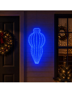 Luce a punta di Natale 320 LED Blu Diam. 40 x 75 cm
