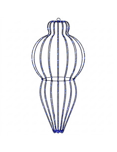 Luce a punta di Natale 320 LED Blu Diam. 40 x 75 cm 2