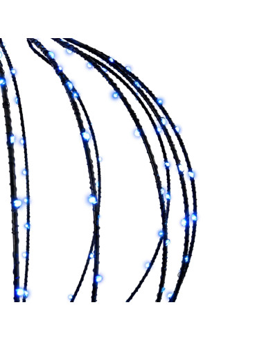 Luce a punta di Natale 320 LED Blu Diam. 40 x 75 cm