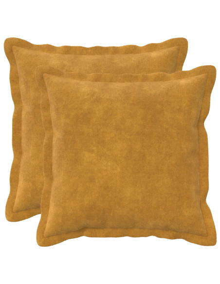 Cuscino con cuscino HOUTEN 2 pz Giallo Fleece in microfibra