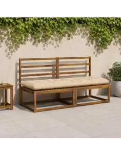 Cuscino per panchina VIANEN 100% Poliestere Crema
