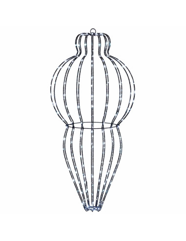 Luce a punta di Natale 2 pz 640 LED Bianco freddo