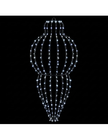 Luce a punta di Natale 2 pz 640 LED Bianco freddo