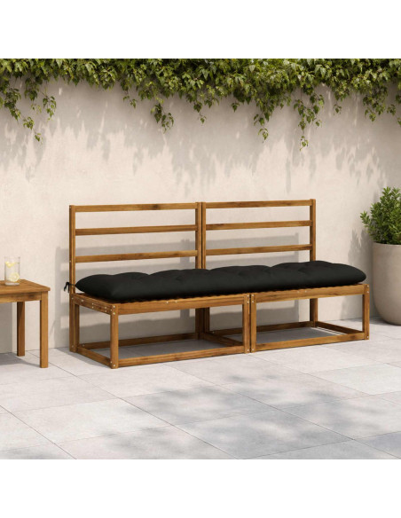 Cuscino per panchina VIANEN 100% Poliestere Nero
