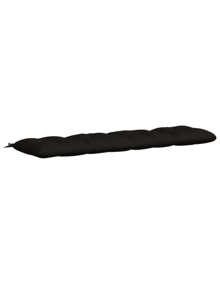 Cuscino per panchina VIANEN 100% Poliestere Nero