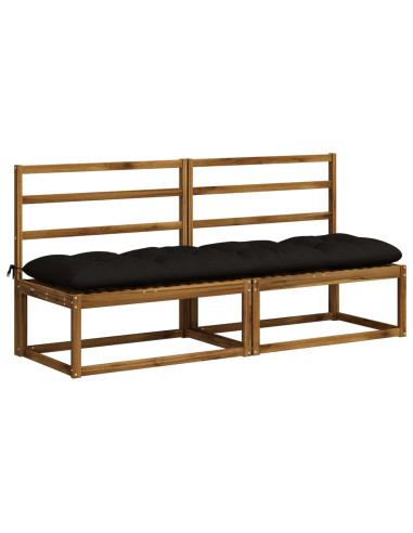 Cuscino per panchina VIANEN 100% Poliestere Nero
