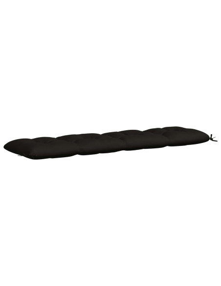 Cuscino per panchina VIANEN 100% Poliestere Nero