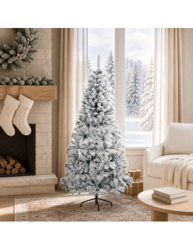 Albero di Natale artificiale 150 cm PVC e Acciaio