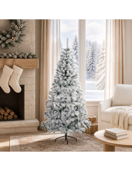Albero di Natale artificiale 150 cm PVC e Acciaio