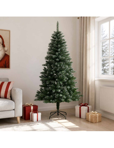 Albero di Natale Artificiale con Rami Pieghevoli 210 cm