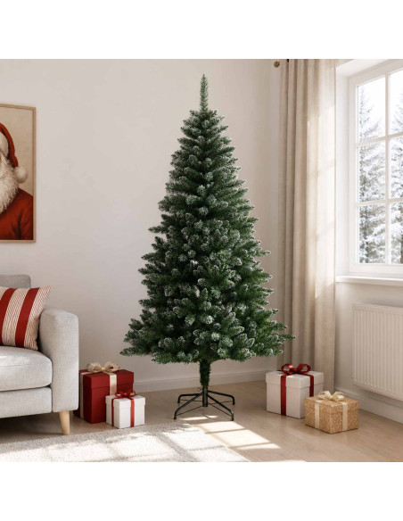Albero di Natale Artificiale con Rami Pieghevoli 210 cm