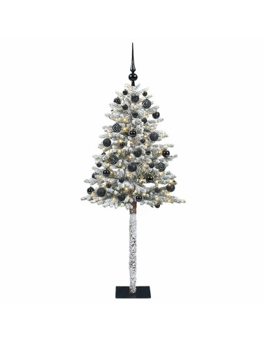 Albero di Natale Artificiale con Palline 150 cm 150 LED