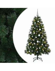 Albero di Natale artificiale con palline 240 cm 300 LED 2